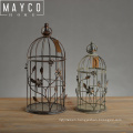 Mayco Garden Decor Antique Hanging Metal Bird Cage Set 2